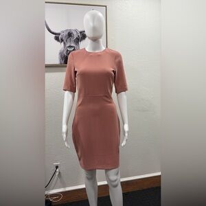 H&M Dusty Rose Long Sleeve Dress